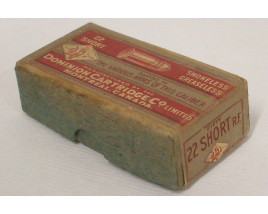Dominion Full Top Two Piece Box of 22 Short Ammunition - Empty