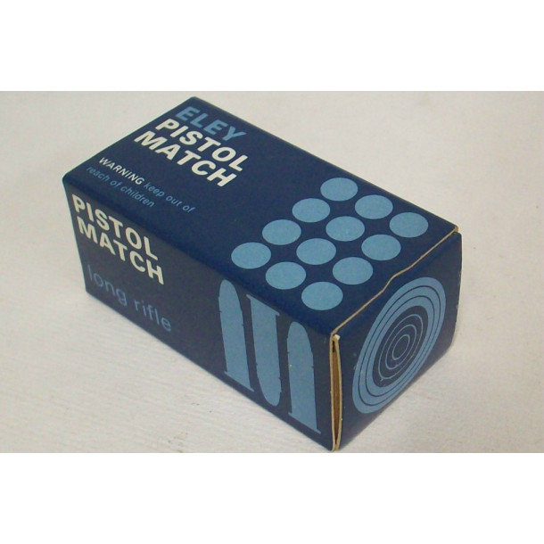 Eley Pistol Match Box of 22 LR Ammuition