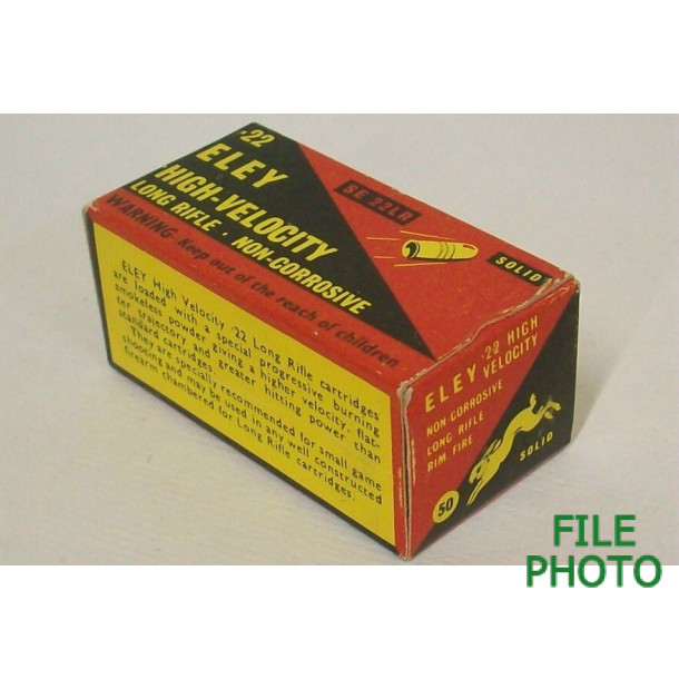 Eley High-Velocity Box of 22 LR Ammuition