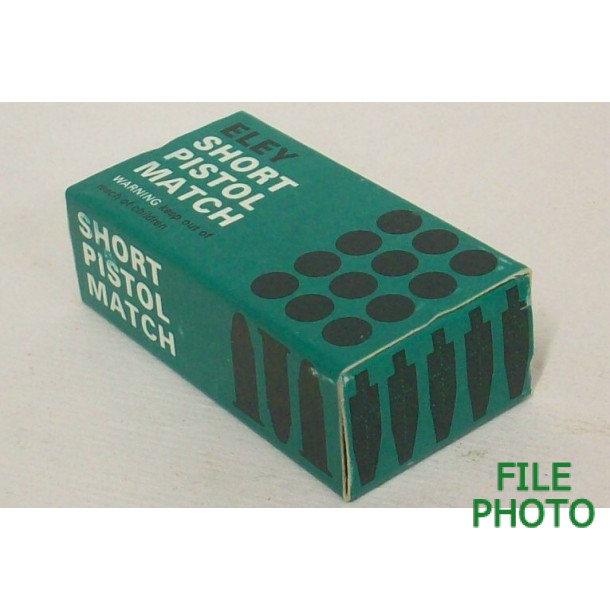 Eley Short Pistol Match Box of 22 Short Ammuition