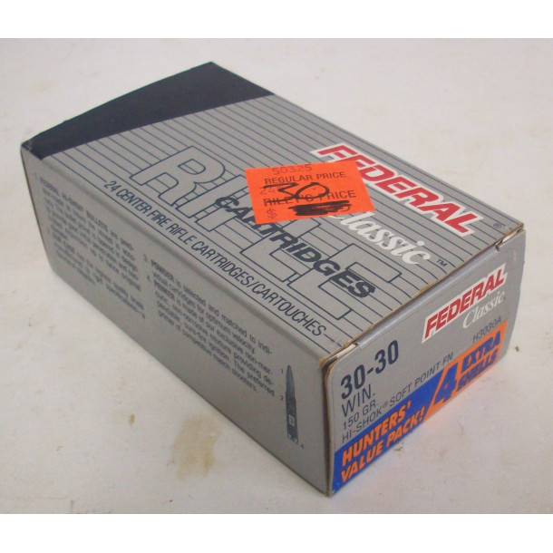 Federal Box of 30-30 Rifle Ammunition