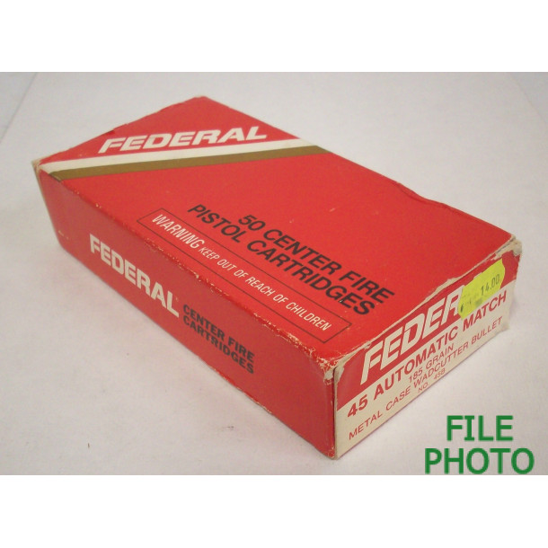 Federal Cartridge Co. Box of 45 Wadcutter Ammunition