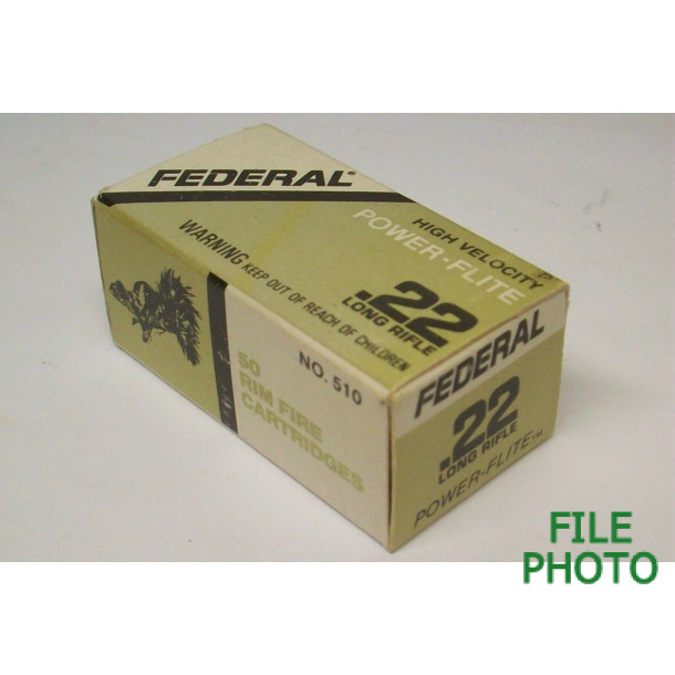Federal Power-Flite Box of 22 LR Ammunition