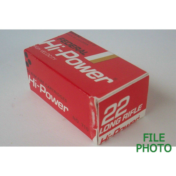 Federal Hi-Power High Velocity Box of 22 LR Ammunition