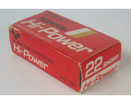 Federal Hi-Power Maximum Velocity Box of 22 Short Ammunition