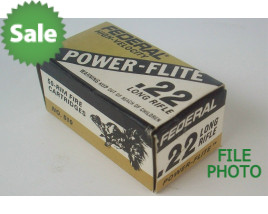 Federal Power-Flite Box of 22 LR Ammunition - Partial Box