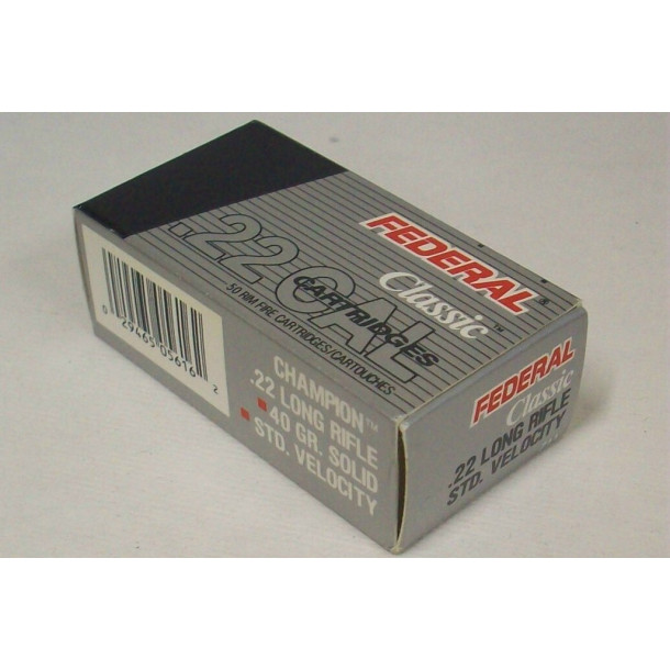 Federal Classic Box of 22 LR Ammunition