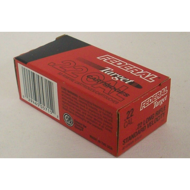 Federal Target Box of 22 LR Ammunition Federal Target Box of 22 LR Ammunition