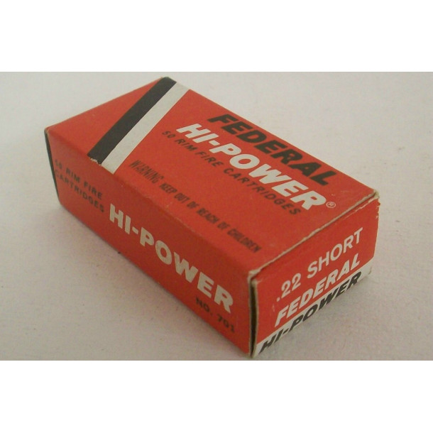 Federal Hi-Power Box of 22 Short Ammunition