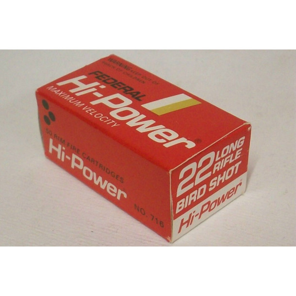 Federal Hi-Power Maximum Velocity Box of 22 LR Bird Shot