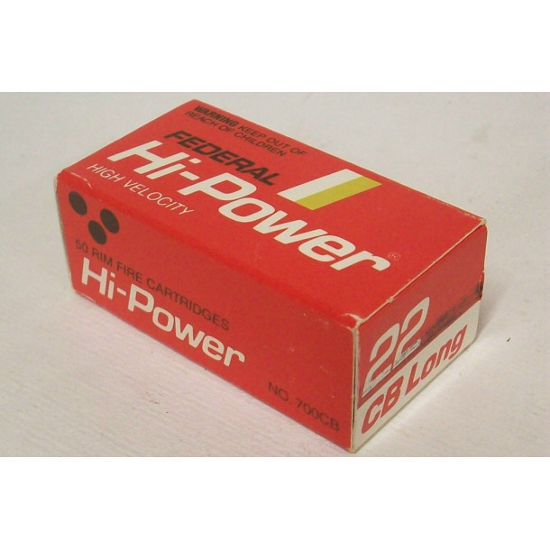 Federal Hi-Power High Velocity Box of 22 CB Long Ammunition