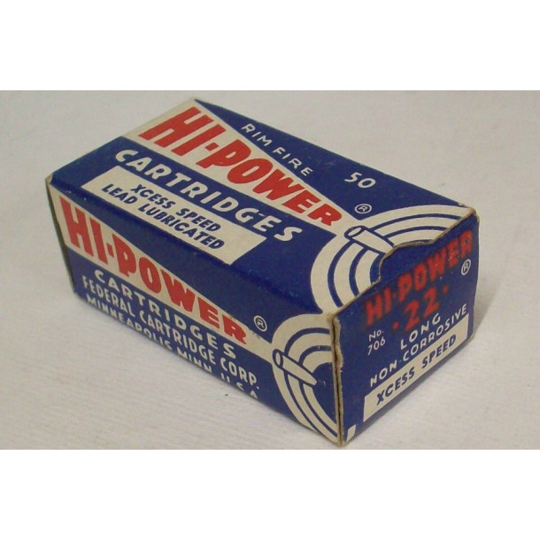 Federal Hi-Power Box of 22 Long Ammunition