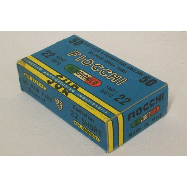 Fiocchi SUR Olimpionico Box of 22 Short Ammunition Fiocchi SUR Olimpionico Box of 22 Short Ammunition
