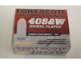 Fort Scott Munitions Box of 40 S&W 125 Grain FSM TUI Pistol Ammunition