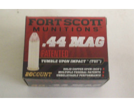 Fort Scott Munitions Box of 44 Mag 200 Grain FSM TUI Revolver Ammunition