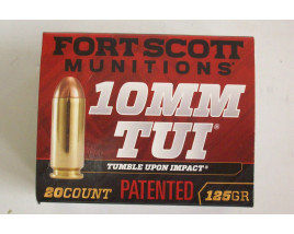 Fort Scott Munitions Box of 10mm 125 Grain FSM TUI Pistol Ammunition