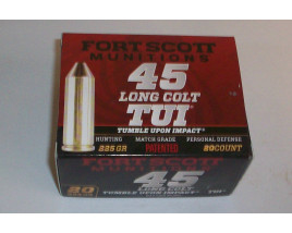 Fort Scott Munitions Box of 45 Long Colt 225 Grain FSM TUI Handgun Ammunition