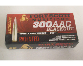 Fort Scott Munitions Box of 300AAC Blackout 115 Grain FSM TUI Rifle Ammunition