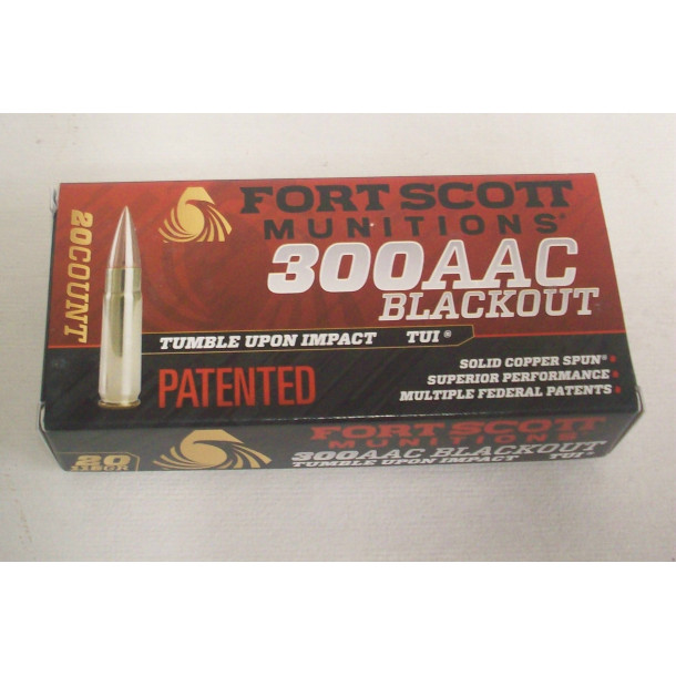 Fort Scott Munitions Box of 300AAC Blackout 115 Grain FSM TUI Rifle Ammunition