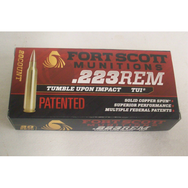 Fort Scott Munitions Box of 223 Rem. 55 Grain FSM TUI Rifle Ammunition Fort Scott Munitions Box of 223 Rem. 55 Grain FSM TUI Rifle Ammunition