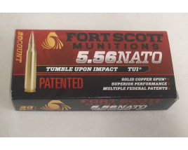 Fort Scott Munitions Box of 5.56 Nato 55 Grain Copper FSM TUI Rifle Ammunition