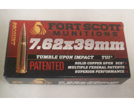 Fort Scott Munitions Box of 7.62x39 117 Grain FSM TUI Rifle Ammunition