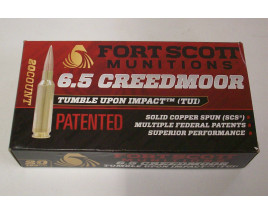 Fort Scott Munitions Box of 6.5 Creedmore 123 Grain FSM TUI Rifle Ammunition