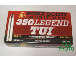 Fort Scott Munitions Box of 350 Legend 125 Grain FSM TUI Rifle Ammunition