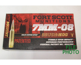 Fort Scott Munitions Box of 7MM-08 120 Grain FSM TUI Rifle Ammunition