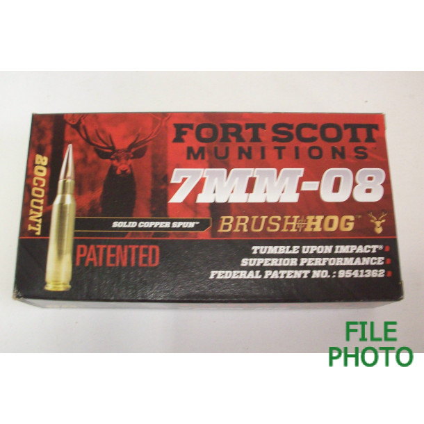 Fort Scott Munitions Box of 7MM-08 120 Grain FSM TUI Rifle Ammunition Fort Scott Munitions Box of 7MM-08 120 Grain FSM TUI Rifle Ammunition