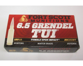 Fort Scott Munitions Box of 6.5 Grendel 123 Grain FSM TUI Rifle Ammunition