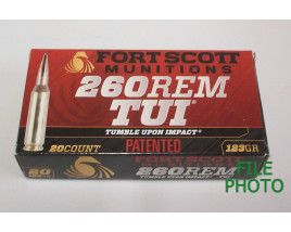 Fort Scott Munitions Box of 260 Rem 123 Grain FSM TUI Rifle Ammunition