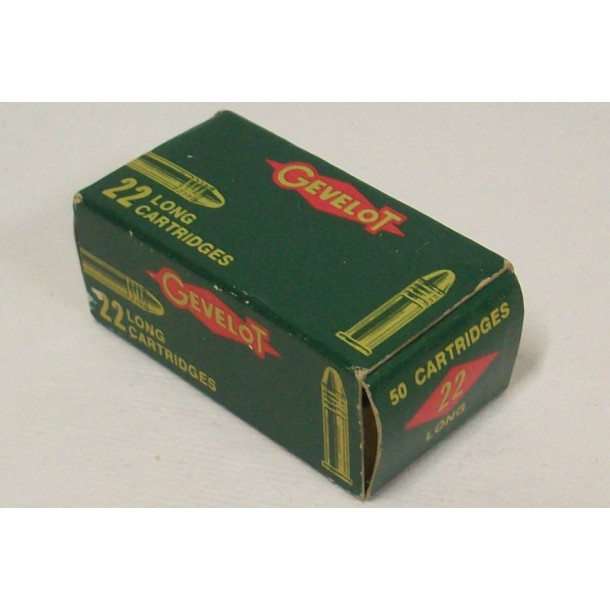 Gevelot Box of 22 Long Ammunition Gevelot Box of 22 Long Ammunition