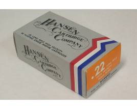 Hansen Cartridge Company High Velocity Box of 22 LR Ammunition