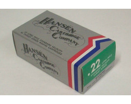 Hansen Cartridge Company Target Grade Box of 22 LR Ammunition