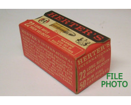 Herter's High Velocity Box of 22 LR Ammunition