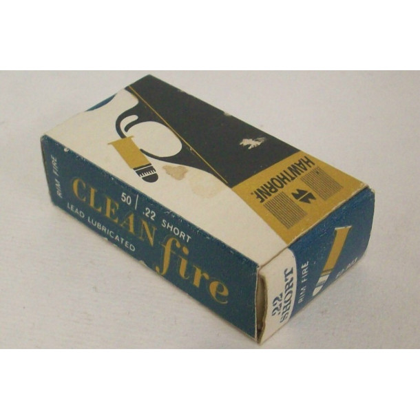 Montgomery Ward Hawthorne Clean Fire Box of 22 Short Ammunition Montgomery Ward Hawthorne Clean Fire Box of 22 Short Ammunition