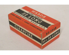 Montgomery Ward Cleanfire Long Range Box of 22 Long Ammunition