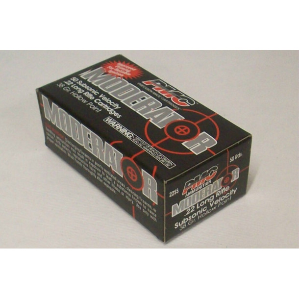PMC Moderator Box of 22 LR Ammunition - Hollow Point PMC Moderator Box of 22 LR Ammunition - Hollow Point