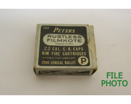 Peters 22 C.B. Caps Rimfire Ammunition - Partial Box