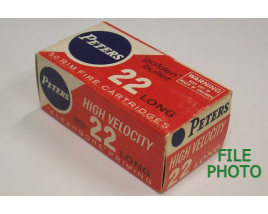 Peters Kleanbore Box of 22 Long Ammunition