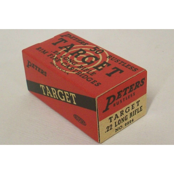 Peters Rustless Target Box of 22 LR Ammunition Peters Rustless Target Box of 22 LR Ammunition