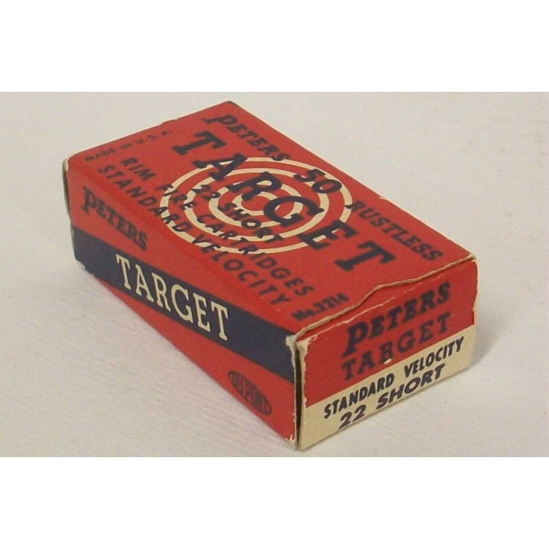Peters Rustless Target Box of 22 Short Ammunition