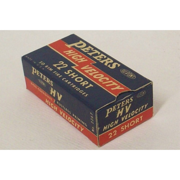 Peters High Velocity Box of 22 Short Ammunition