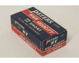 Peters High Velocity Box of 22 Short Ammunition