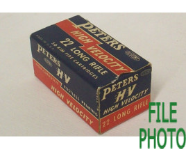 Peters High Velocity Box of 22 LR Ammunition