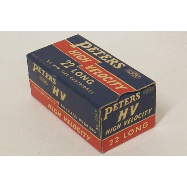 Peters High Velocity Box of 22 Long Ammunition