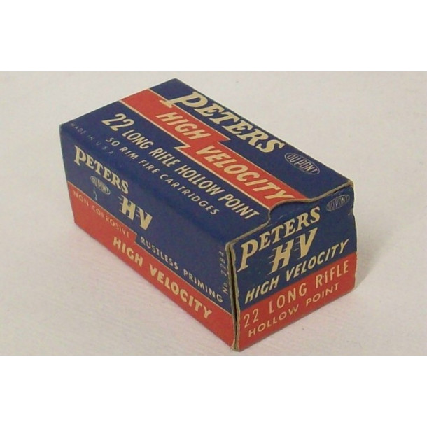 Peters High Velocity Box of 22 LR Ammunition - Hollow Point