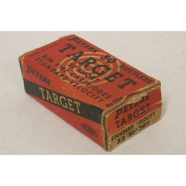 Peters Rustless Target Box of 22 Short Ammunition