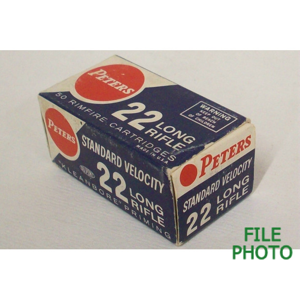 Peters Standard Velocity Box of 22 LR Ammunition Peters Standard Velocity Box of 22 LR Ammunition